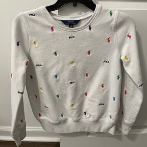 Polo by Ralph Lauren Big Girls Long Sleeve Pony Magic Sweatshirt